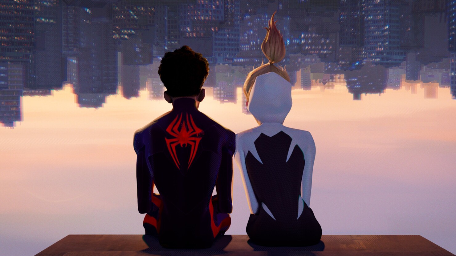 Майлз Моралес и Гвен Стейси терпеливо ждут выхода трейлера "Человека-паука: Через вселенные 2" (фото)