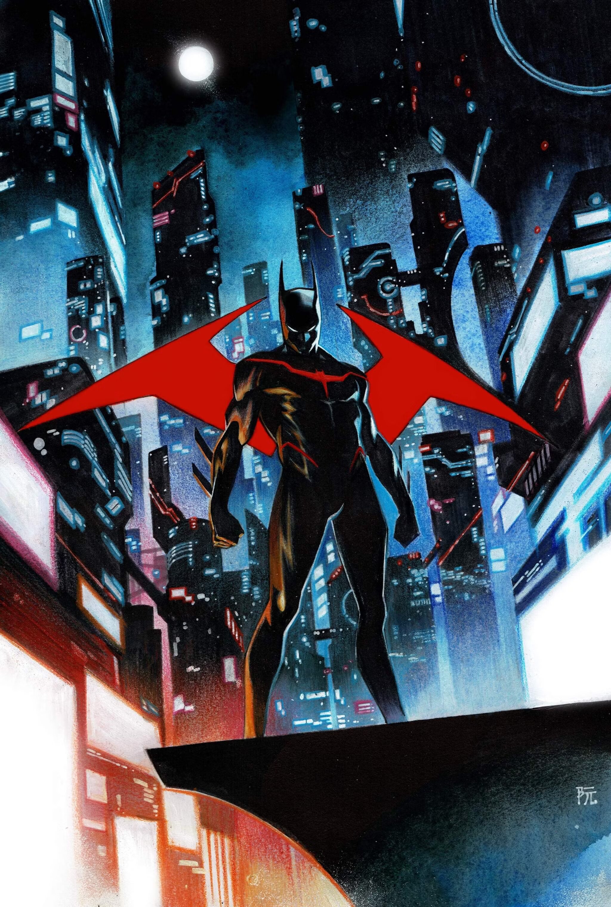 Терри Макгиннес показал обновленный бэткостюм Бэтмена будущего