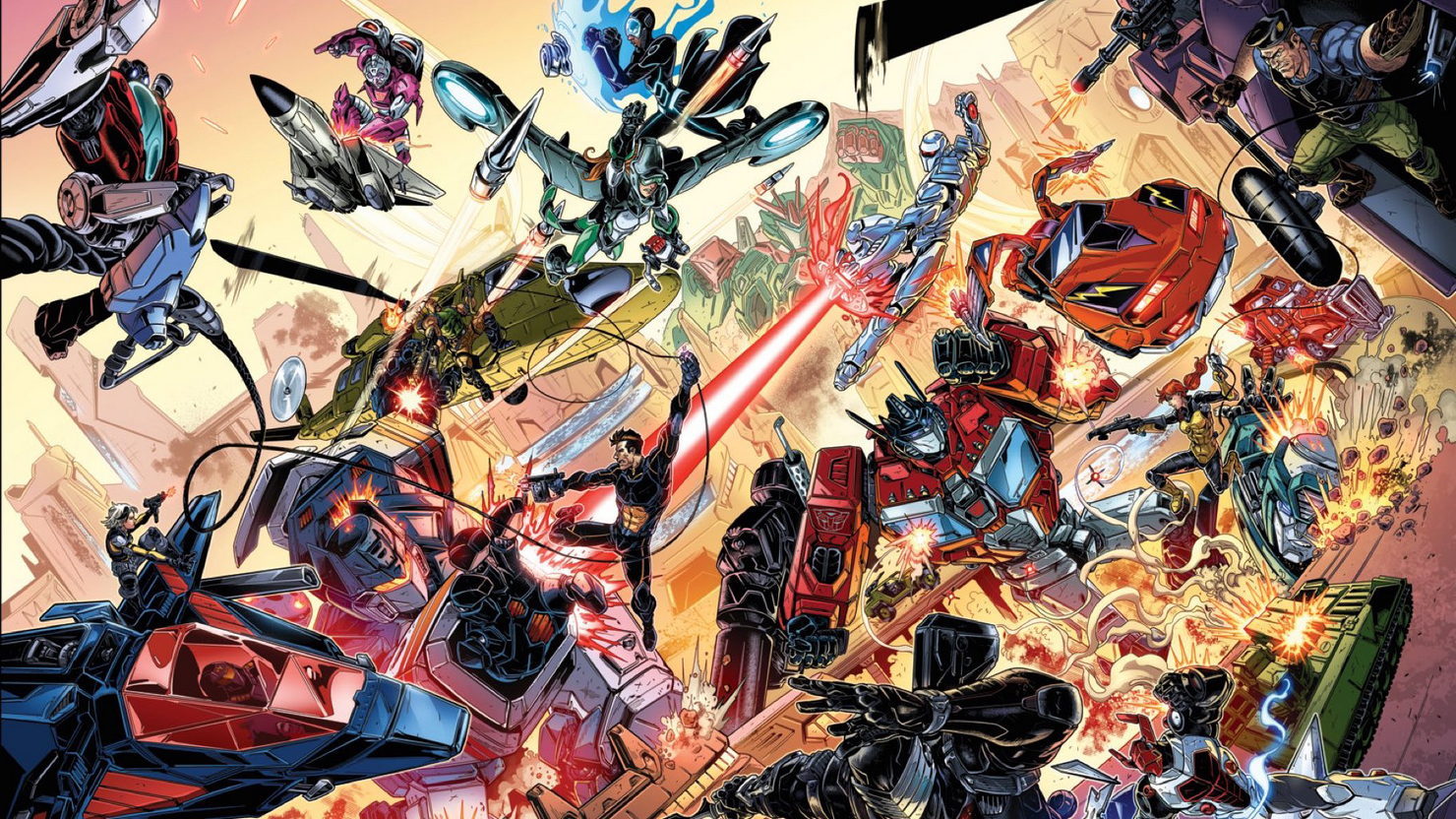 Трансформеры и Ji Joe комикс. G I Joe и трансформеры. Skybound Transformers #5. G.I. Joe and the Transformers комиксы.