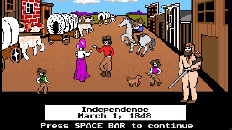 Источник: Oregon Trail computer game