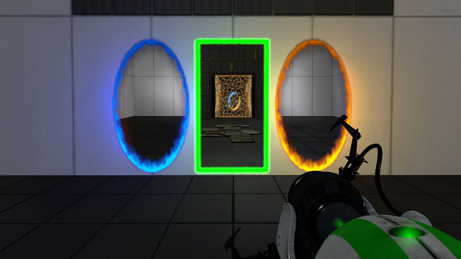 Portal 2 зеленый портал фото 112